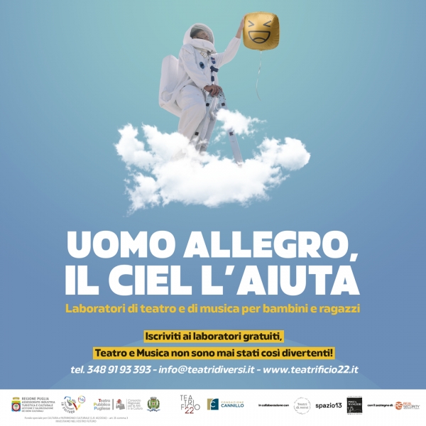 LA FONDAZIONE CANNILLO SOSTIENE LA RIPARTENZA DEL TEATRO CON I PROGETTI DI TEATRIFICIO 22