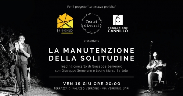 In Scena con il progetto “La Terrazza Proibita”, di Teatri Di|versi curato da Claudia Lerro e sostenuto dalla Fondazione Cannillo.