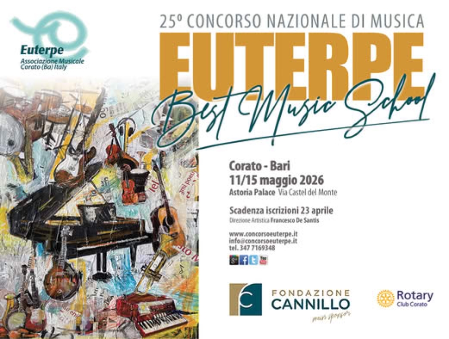 Fondazione Cannillo sostiene il 25° Concorso Euterpe